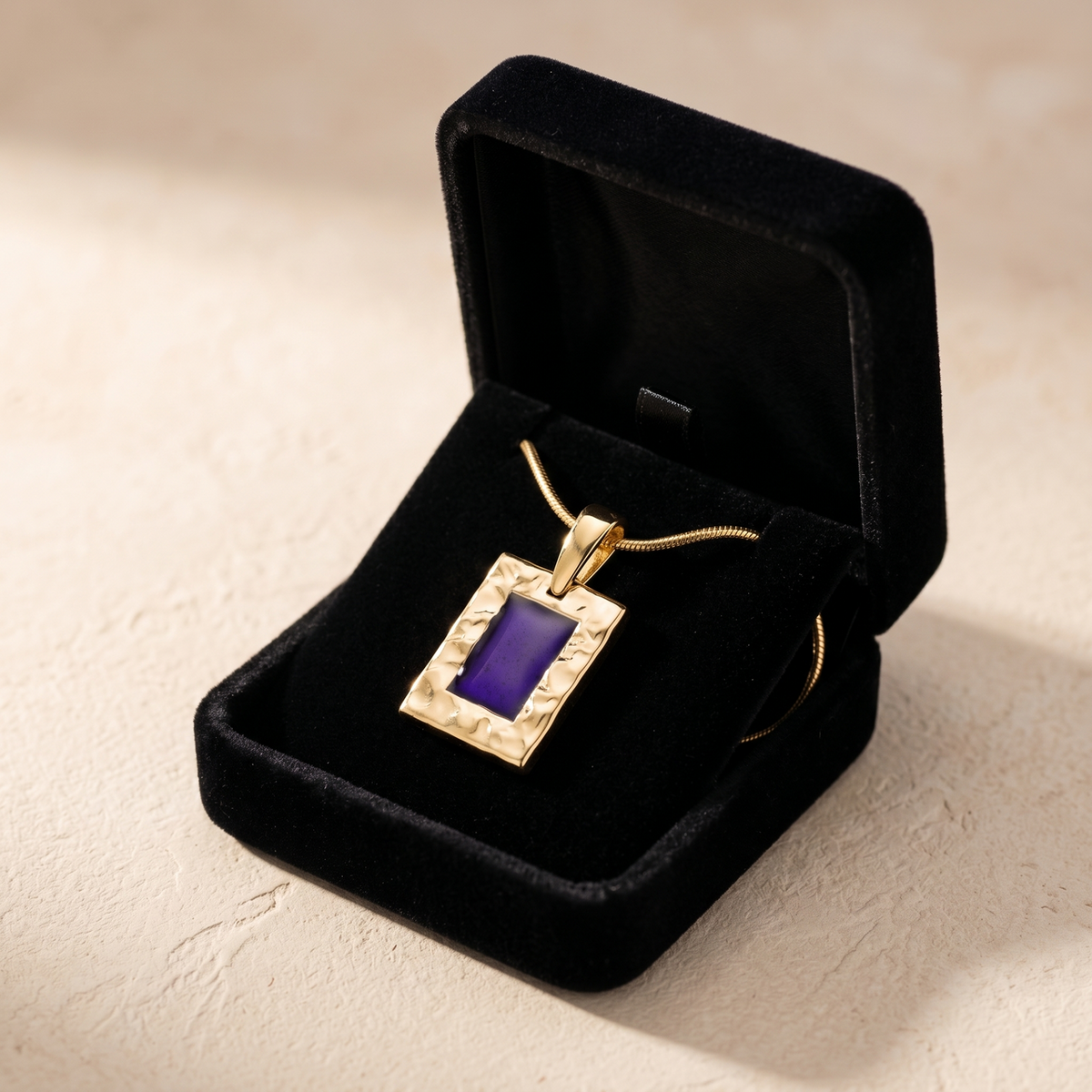 Gold Purple Passion Ash Resin Jewelry