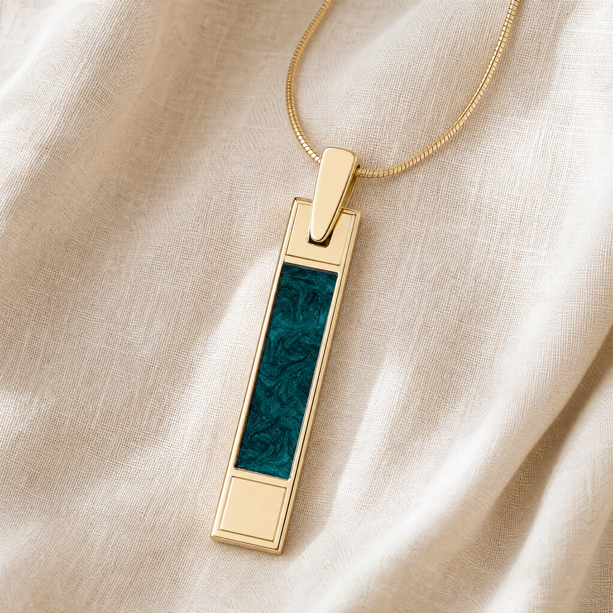 Solid 14K Gold Spruce Hills Ash Resin Jewelry