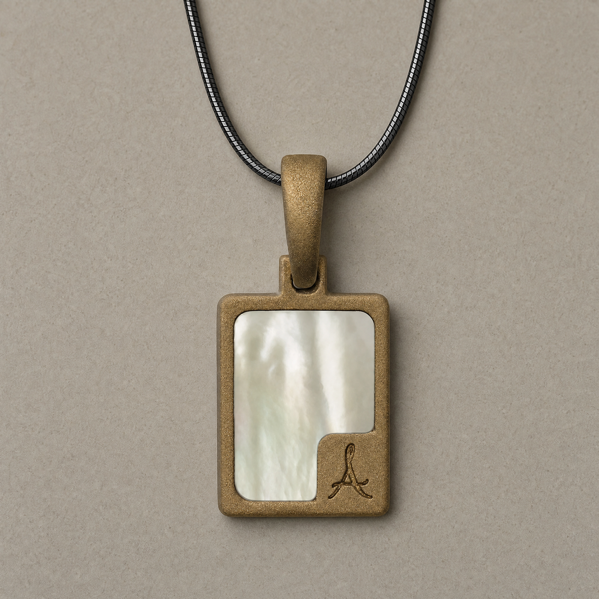 Congenial Rectangle Bronze Finish Ash Resin Jewelry