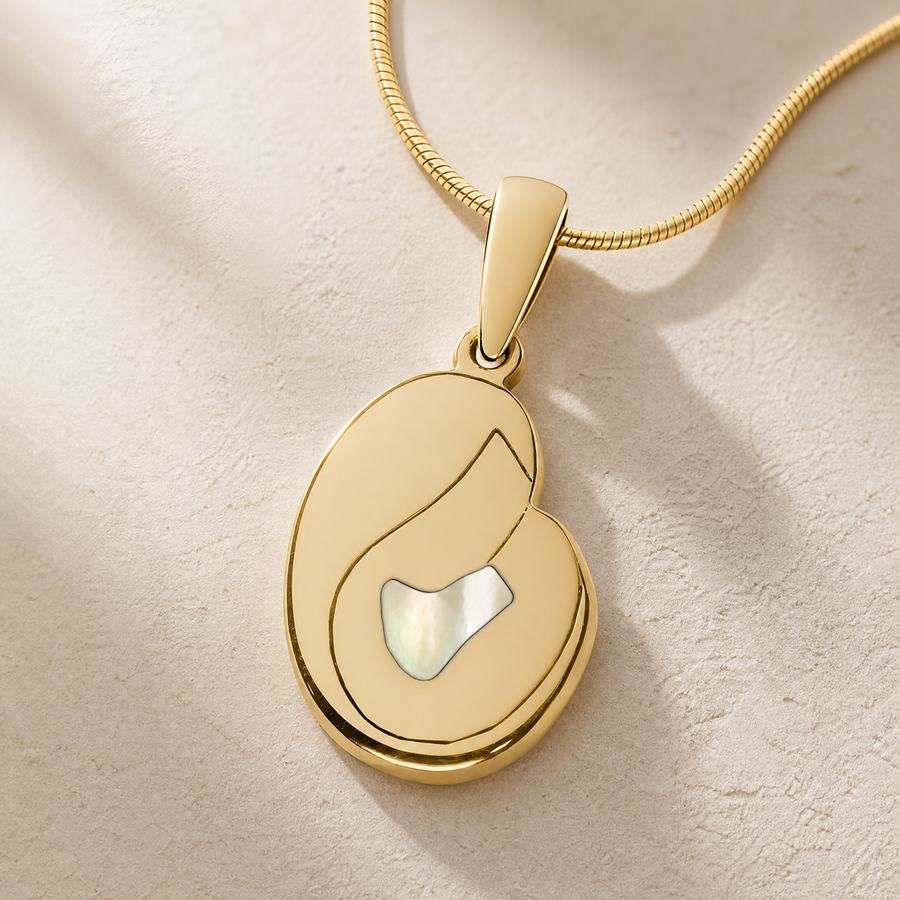 Beloved Gold Plated with Cream Ash Resin Jewelry