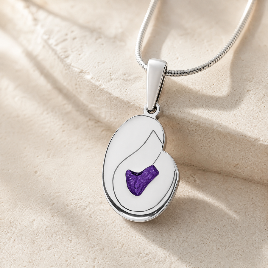 Beloved Sterling Silver with Mullberry Ash Resin Jewelry