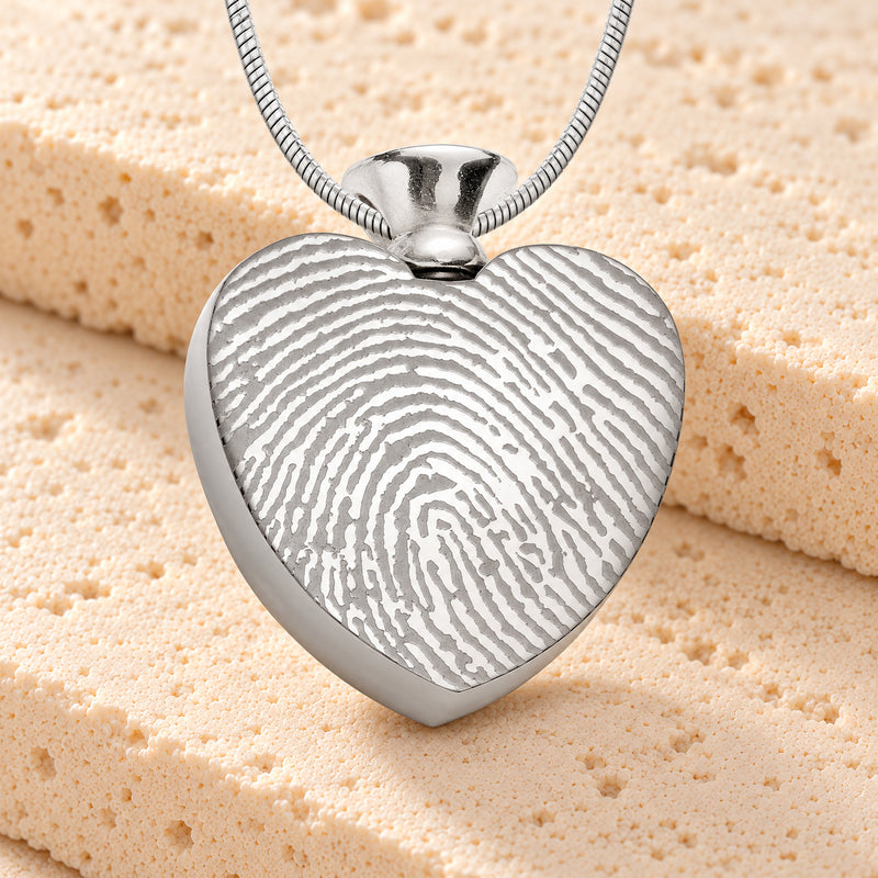 Stainless Everlasting Journey Fingerprint Necklace