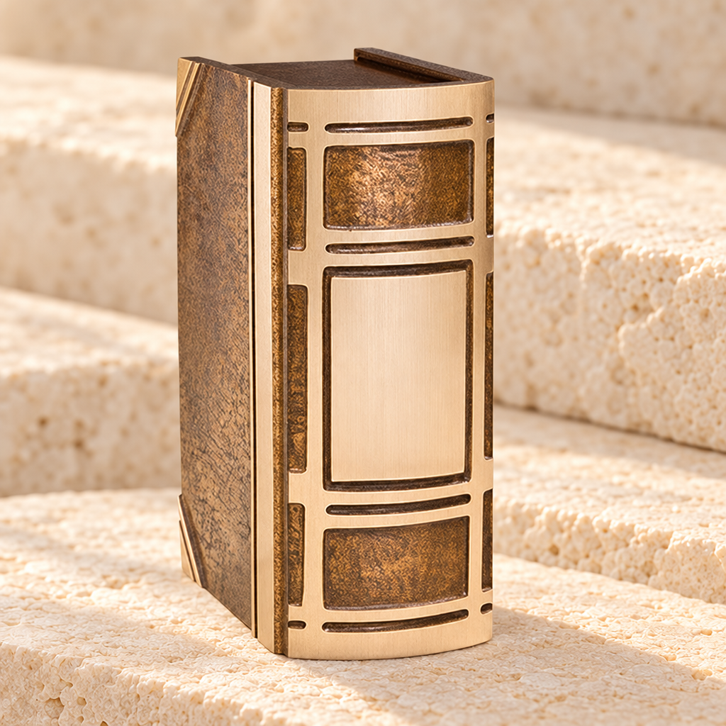 Bronze Book Cremation Urn — main — evr5049