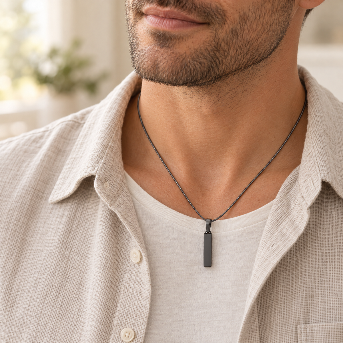 Black Plated Faithfulness Cylinder Forever Sealed Memorial Jewelry — lifestyle — evr20029blfs