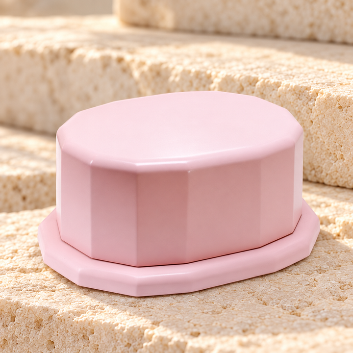 Pink Oval Cremation Urn