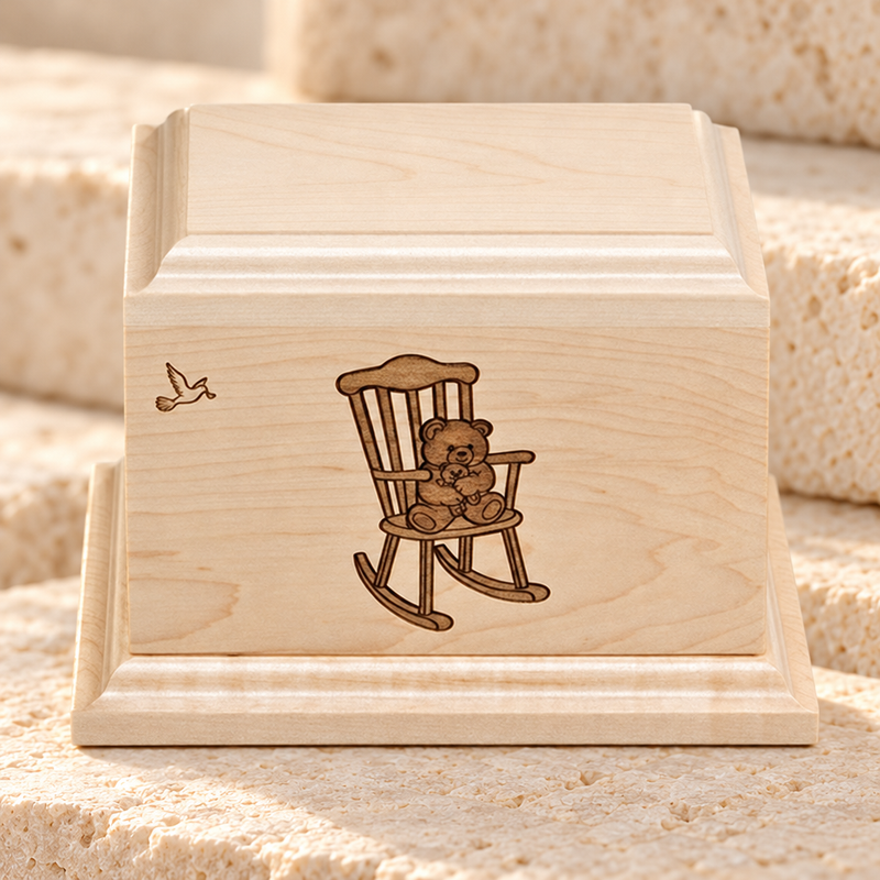 Rocking Chair Infant Urn