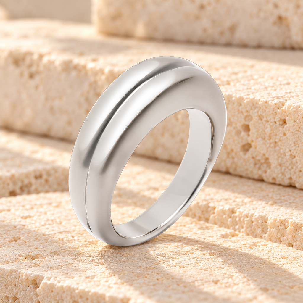Men's Silver Gentleman's Ashes Ring — main — evr727ms