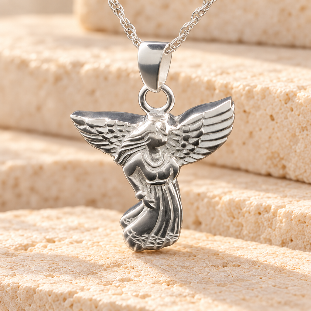 Angel Cremation Memorial Locket — main — evr157ss