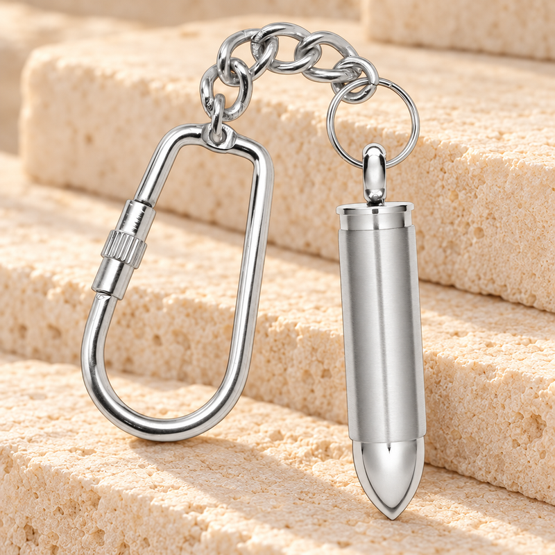 Stainless Steel Cartridge Keychain