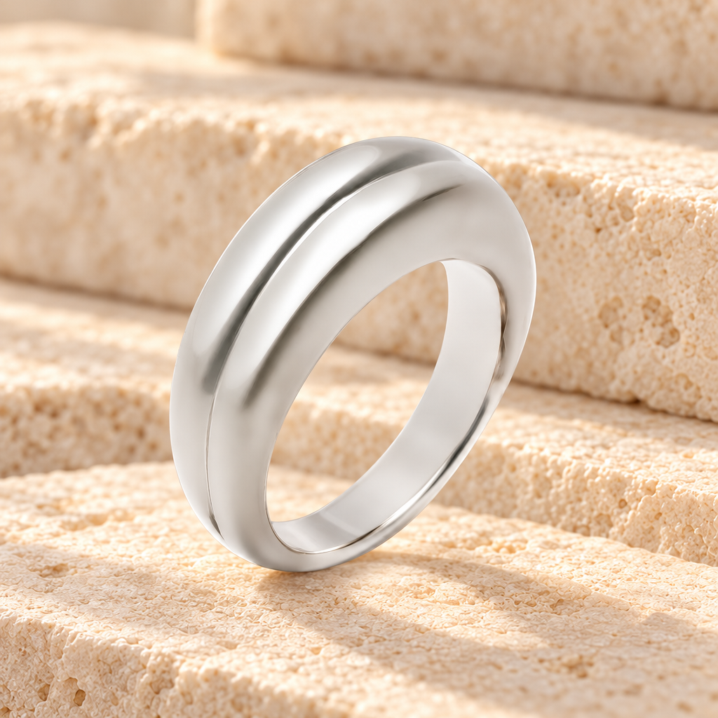 Women's Silver Duchess Cremation Ring — main — evr727ws
