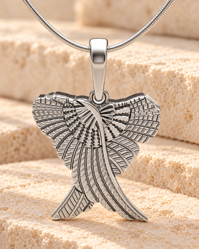Sterling Silver In Peace Forever Sealed Urn Pendant