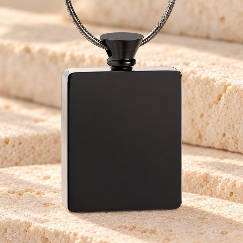 Black Glorious Moments Urn Pendant
