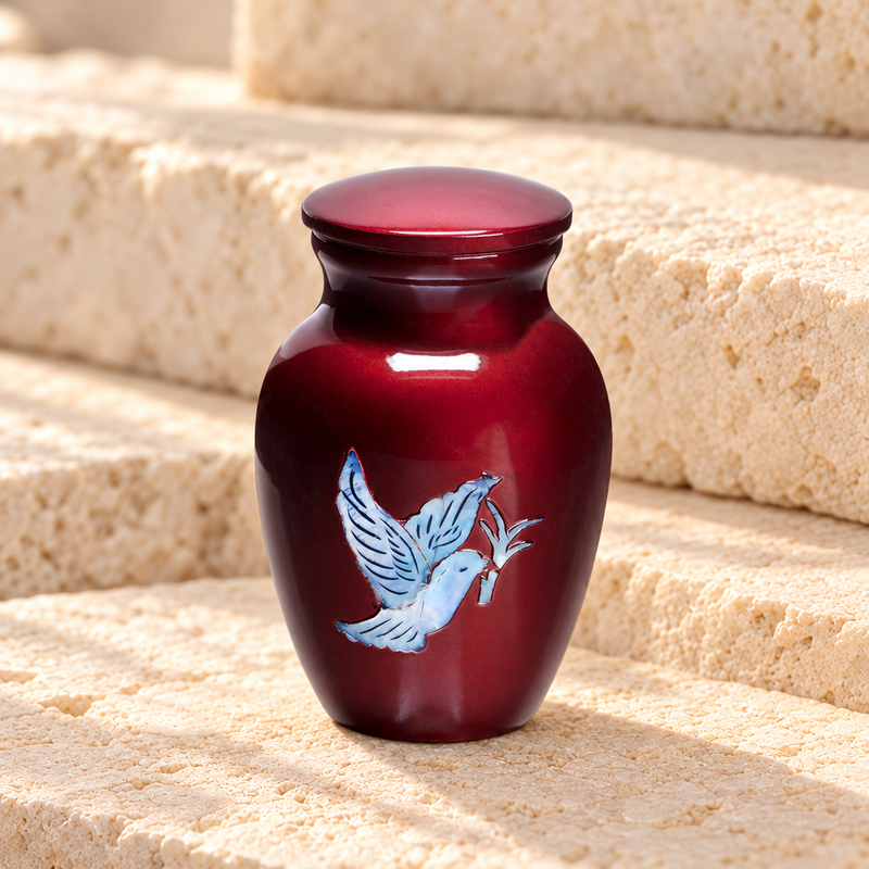Wine Doves Keepsake Urn