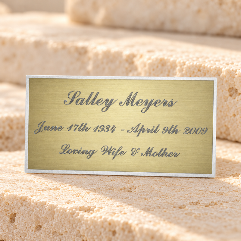 Large Norma Engraved Plate
