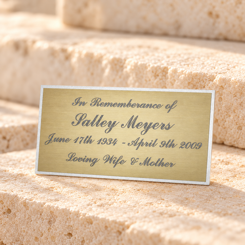 Large Zeta Engraved Plate