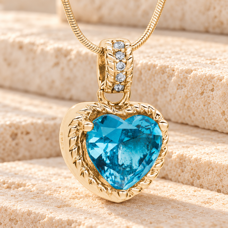 Gold Plated Sea of Hearts Cremation Jewelry