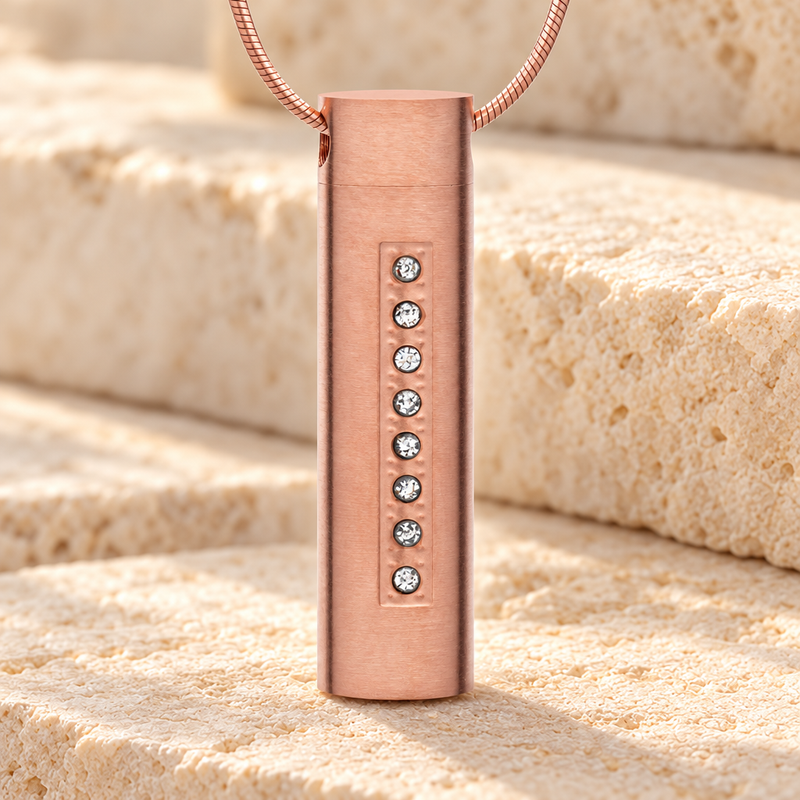 Forever Collection Rose Gold Plated Prince Cremation Pendant
