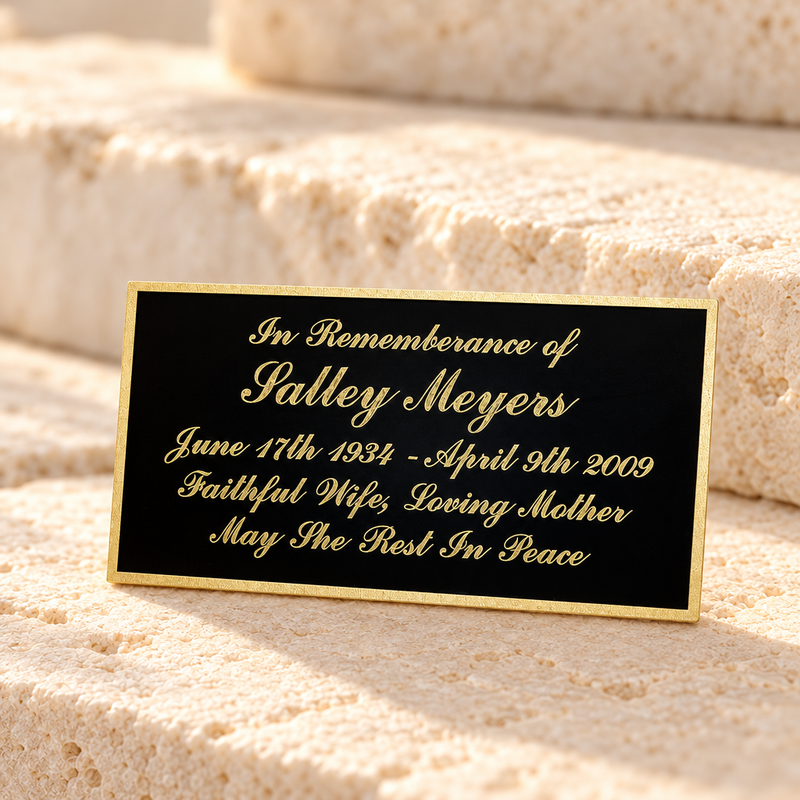 Large Epsilon Engraved Plate