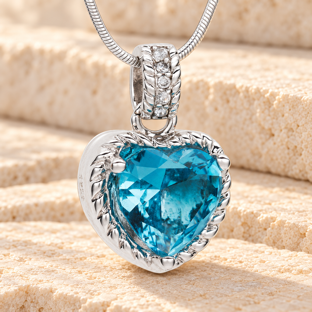 Silver Sea of Hearts Cremation Jewelry — main — evr6481ss