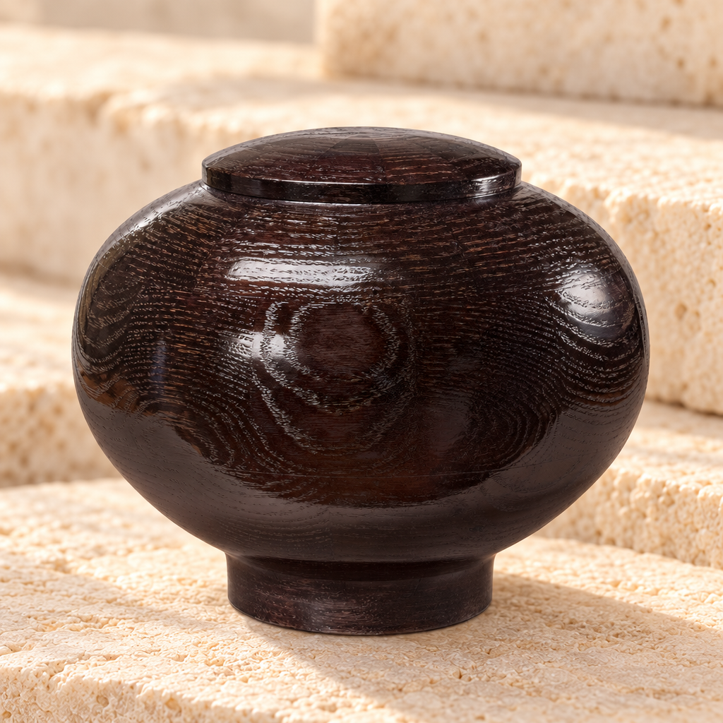 Large Peony Urn in Black — main — evr5345