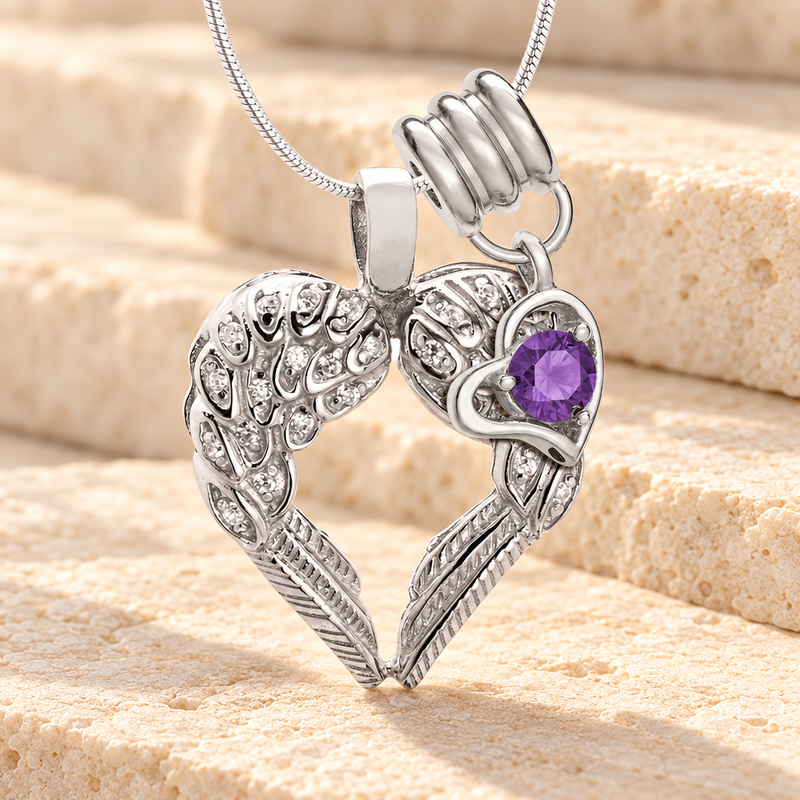 February Wings Of Hope Memorial Jewelry