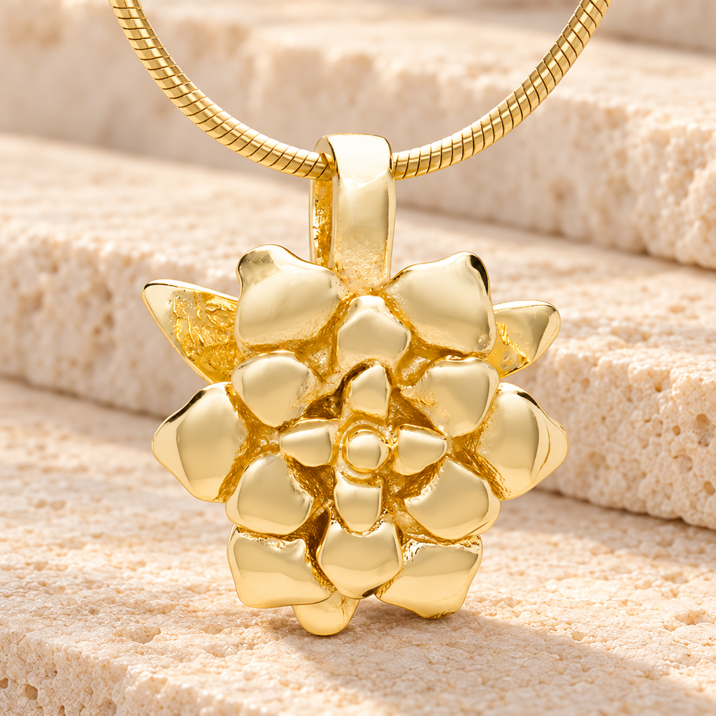 Gold Plated Roses Cremation Jewelry — main — evr6506g