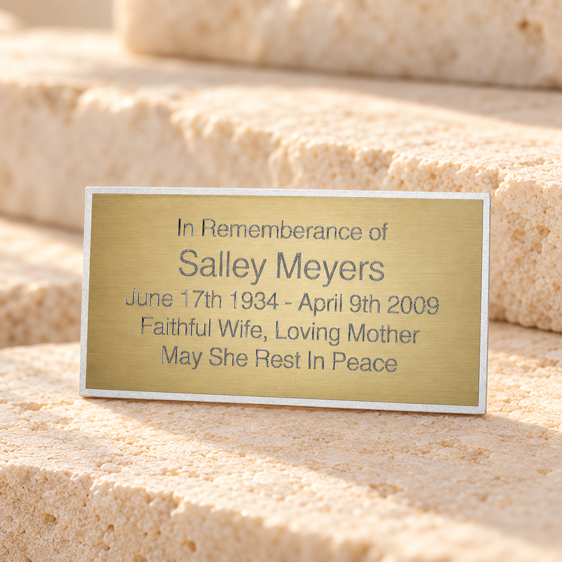 Large Polaris Engraved Plate