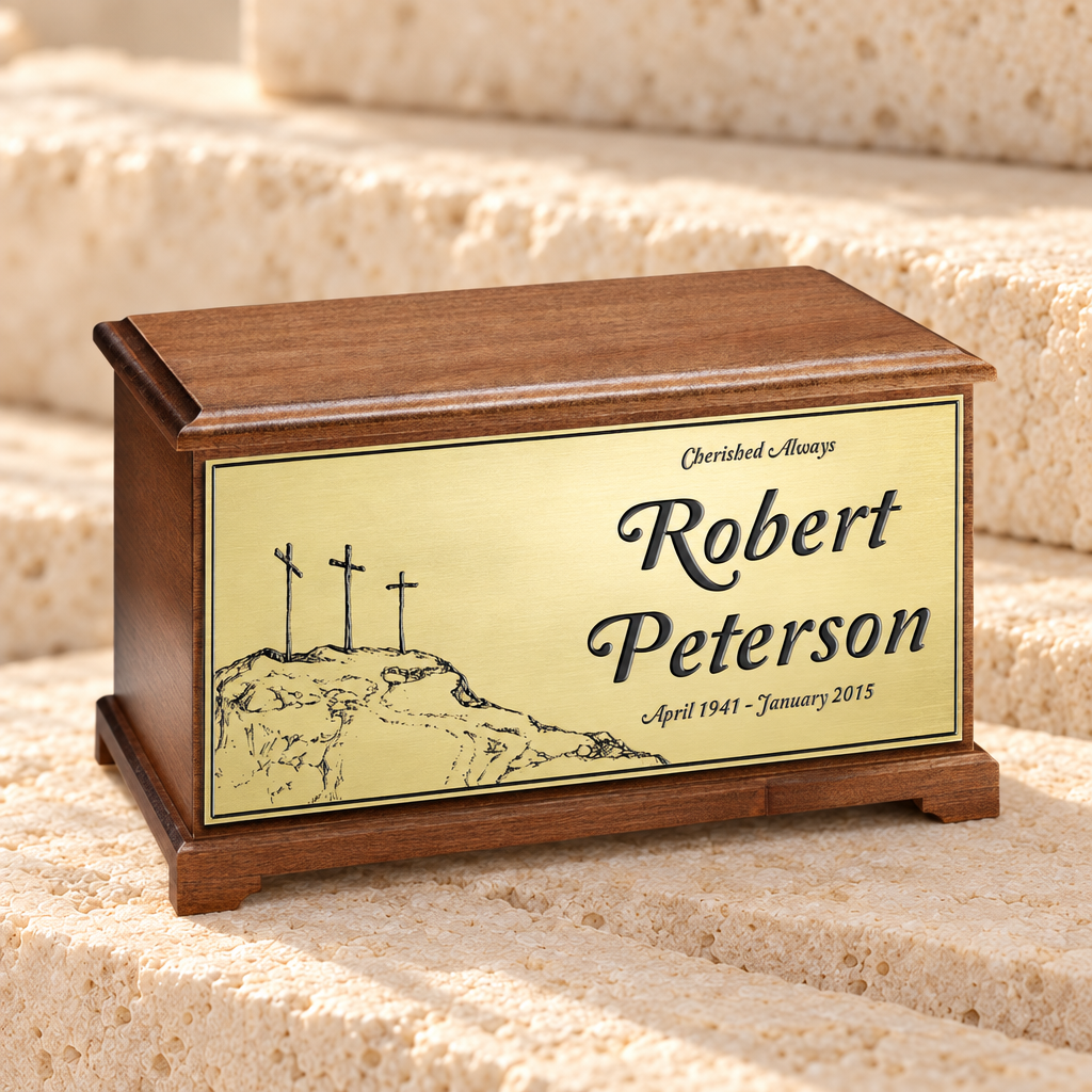 Three Crosses Cremation Urn — main — evr9135crss