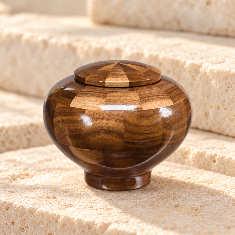 Small Wisdom Urn in Black Walnut