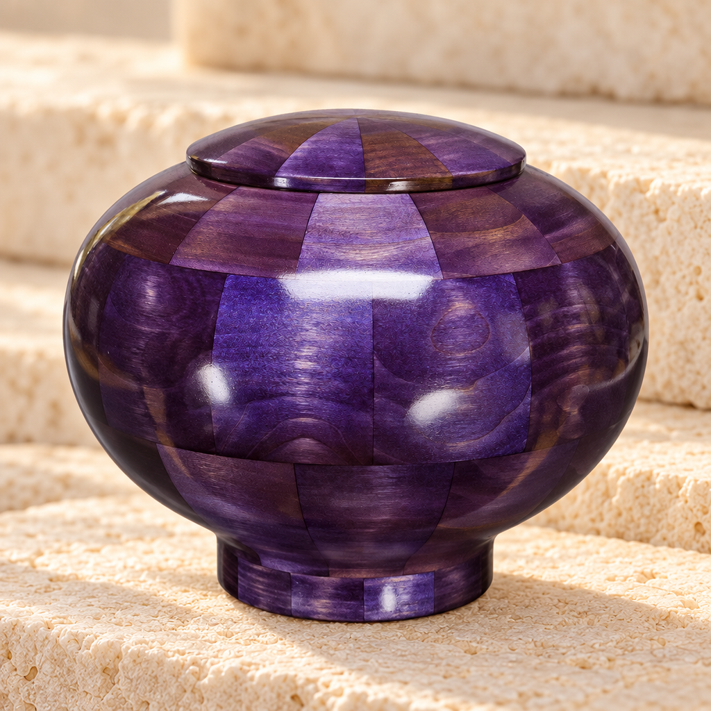 Large Peony Urn in Purple — main — evr5364