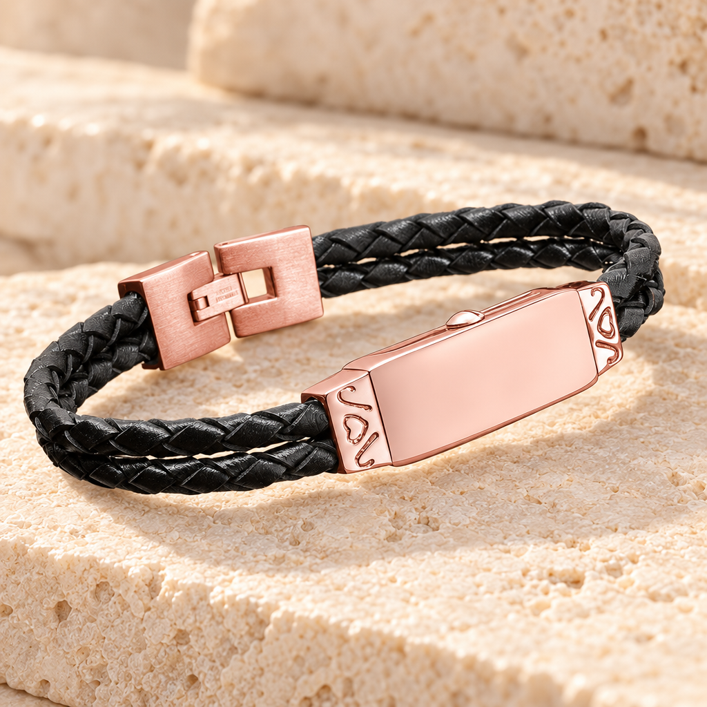 Rose Gold Remembrance Bracelet Cremation Jewelry — main — evr6513rg