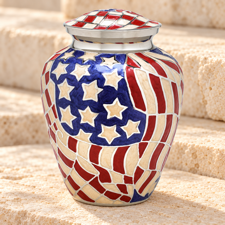 Americana Brass Cremation Urn